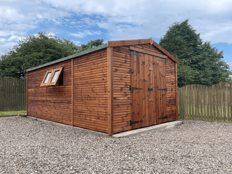 Bespoke garden shed installation 1
