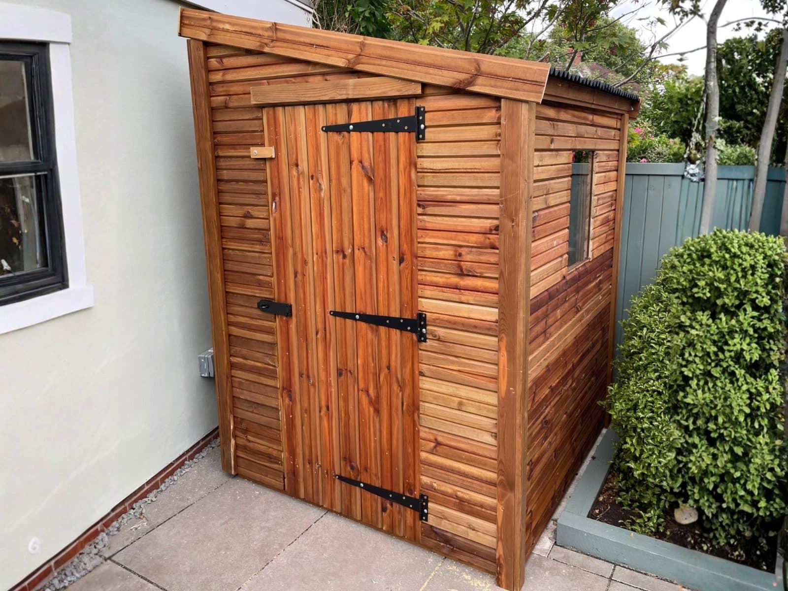 5x5 Heavy Duty Pent Garden Shed with Onduline Roofing — bespoke garden shed by Spartan Sheds