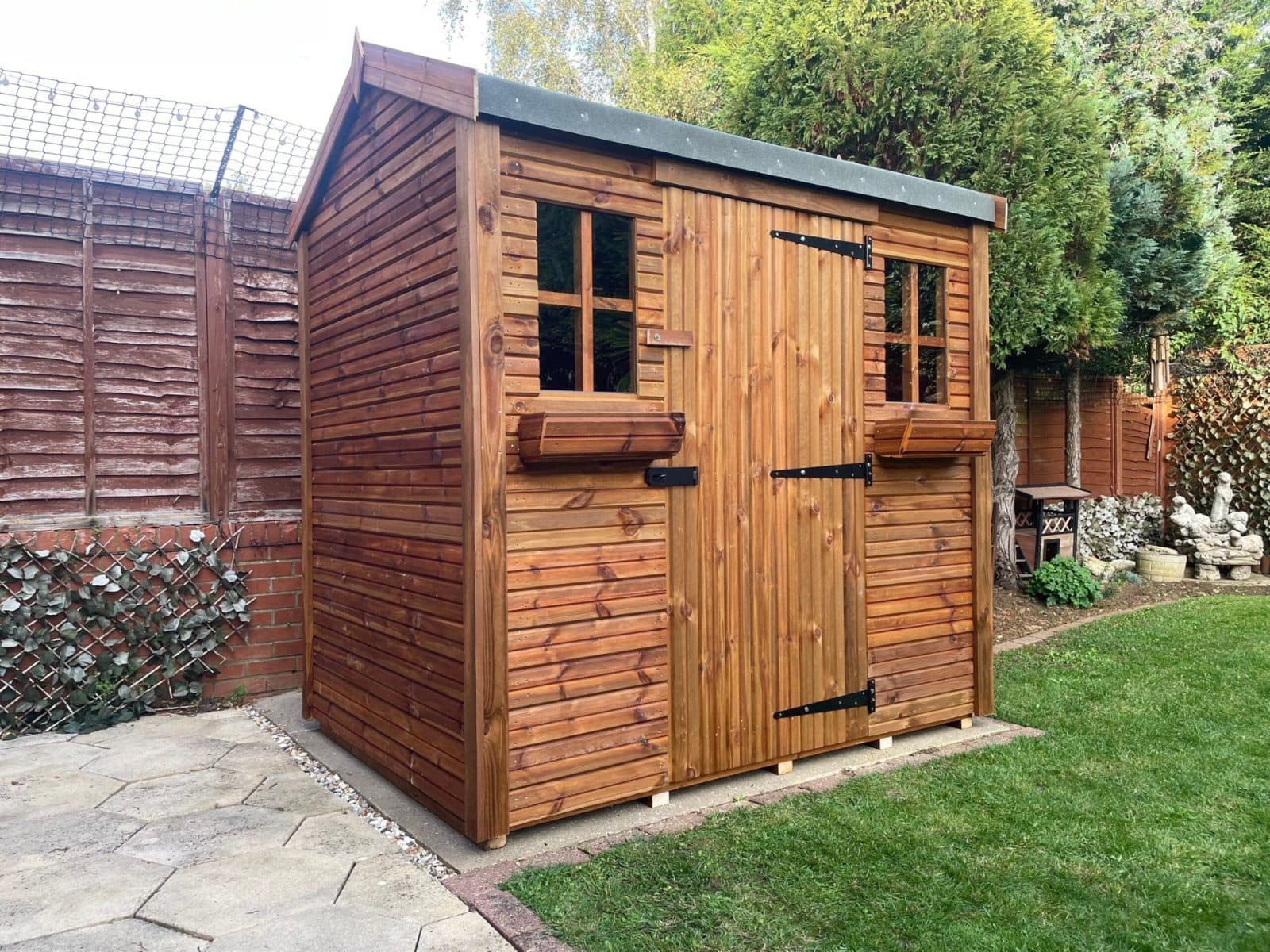 8x6 Heavy Duty Apex Garden Shed with Summer Windows — bespoke garden shed by Spartan Sheds